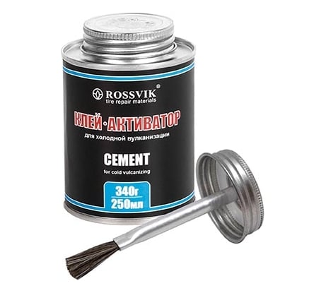 Клей-активатор ROSSVIK 250 мл/340 г, банка с кистью НФ-00000275
