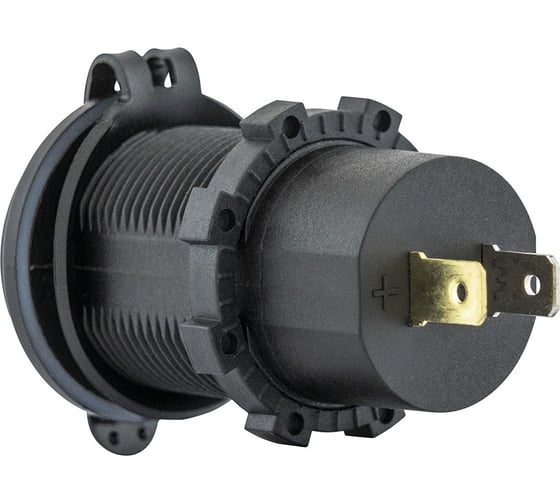 Розетка РИФ USB QC 3.0, QC 4.0, синяя подсветка RIF22-4-41470