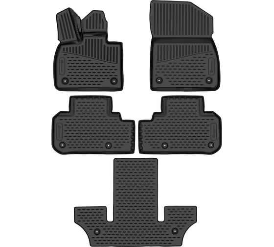 Коврики 3D в салон Element подходят для LiXiang L8 2022 - 5шт. (полиуретан) / Ликсианг Л8 ELEMENT3DA67710210k 1