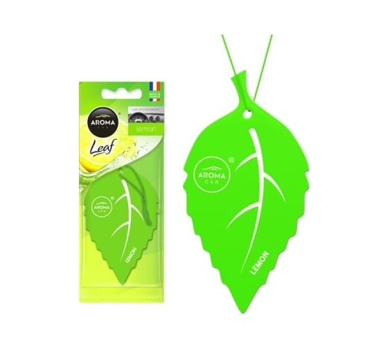 Картонный ароматизатор AROMA CAR LEAF Lemon 92086 1