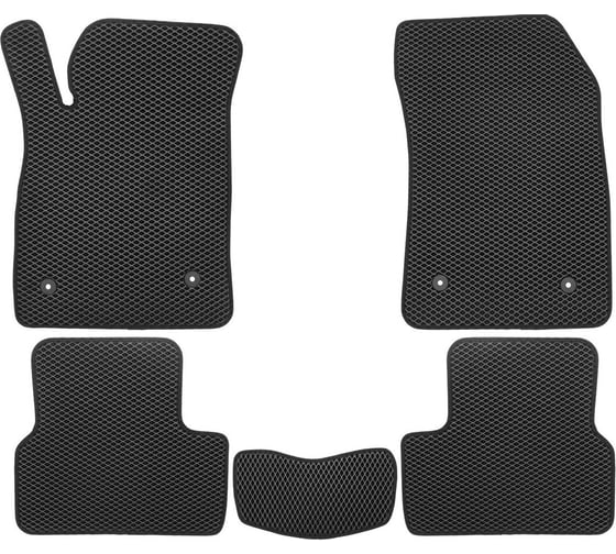 Коврики в салон Klever EVA подходят для CHEVROLET Cruze 2008-2016 I, Ir, 2008-2016 (черная окантовка), 5шт EVA.B.0500801322110k 1