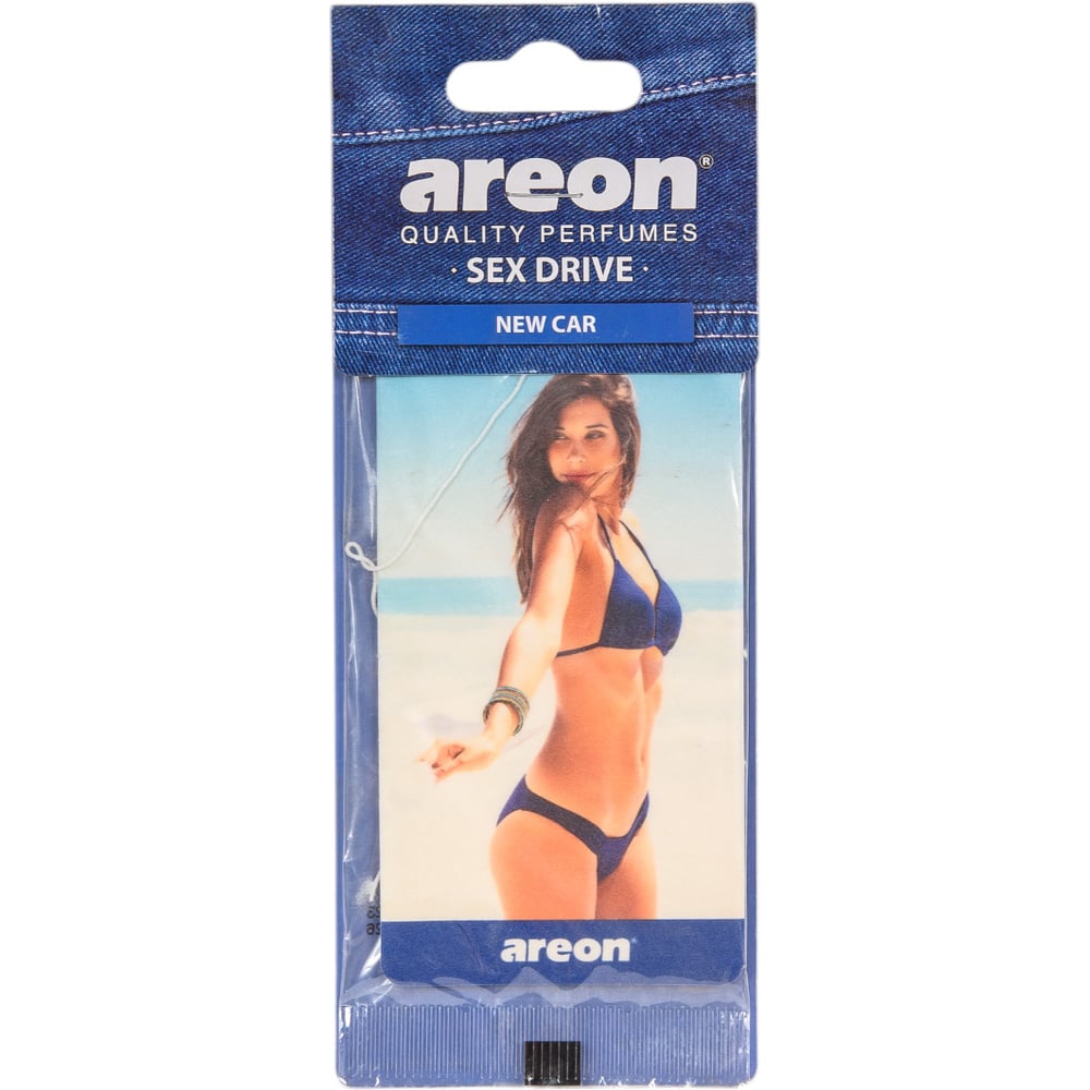 Ароматизатор бумажный Areon Sex Drive "New Car"