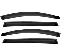 Дефлекторы окон с хромированным молдингом Chromex GEELY Tugella FY11, 2020-, 4шт., кроссовер, накладной / Дж CHROMEX.63042