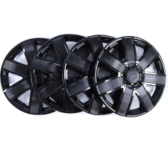 Колпак колеса REDMARK R15 Галакси черный глянец к-т 4 шт (в коробке) RM11536 1
