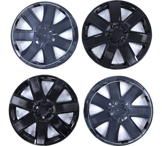Колпак колеса REDMARK R15 Галакси черный глянец к-т 4 шт (в коробке) RM11536