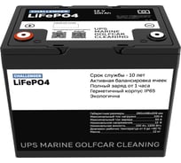 Тяговый аккумулятор CHALLENGER LiFePO4 12в 100Ач, для ИБП, лодок 1200Вт 12V 100Ah LFP