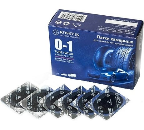 Овальные латки ROSSVIK О1 24х36 мм, 100 шт. коробка НФ-00000229