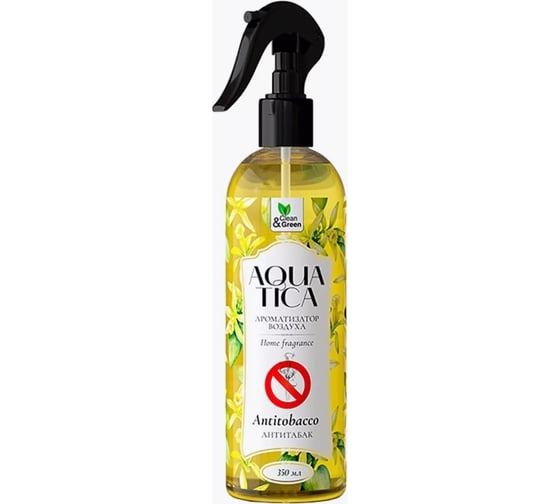 Ароматизатор воздуха Прохим Aquatica Antitobacco/Антитабак (триггер) 350 мл Clean&Green CG8268