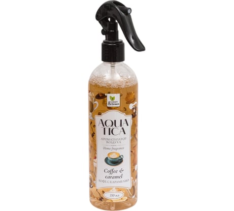 Ароматизатор воздуха Прохим Aquatica Сoffee&Caramel/Кофе с карамелью (триггер) 350 мл Clean&Green CG8266