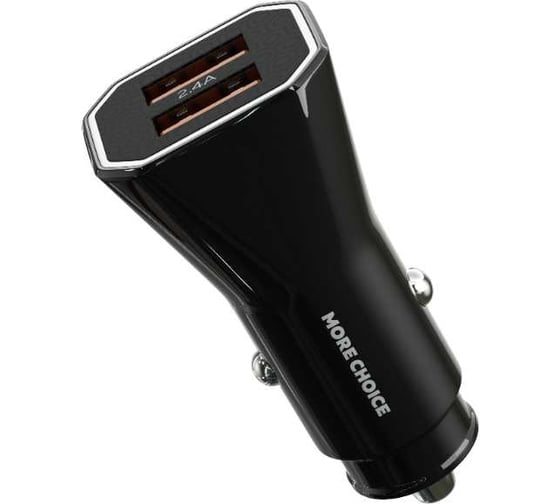 Автомобильное зарядное устройство More Choice AC24 Black 1