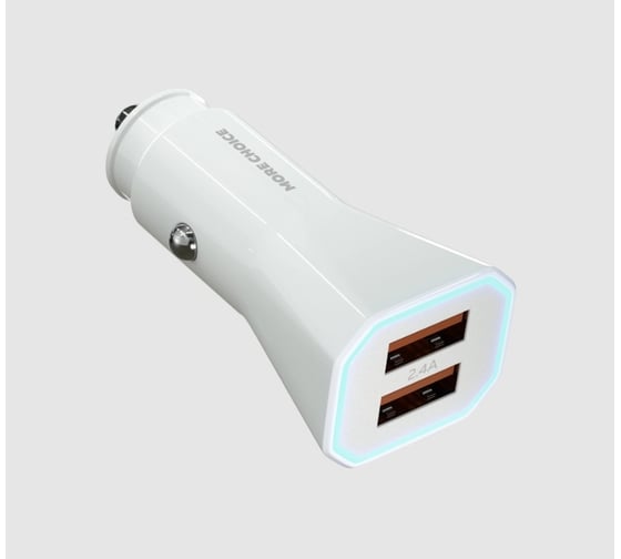 Автомобильное зарядное устройство More Choice AC24 White