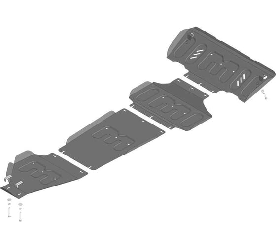 Защита стальная MOTODOR 2 мм Р, Д, КПП, РК BAIC BJ40 78503
