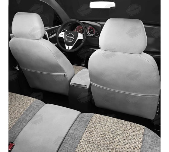 Авточехлы AVTOLIDER1 для Renault Clio 3 с 2005-2014 хэтчбек, задние спинка и сиденье единые RN22-1102-LEN01