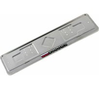 Рамка номерного знака из нержавеющей стали с подкладкой DolleX рельеф РОССИЯ SPL-62