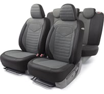 Авточехлы AUTOPROFI LINEN LIN-1505 BK/D.GY