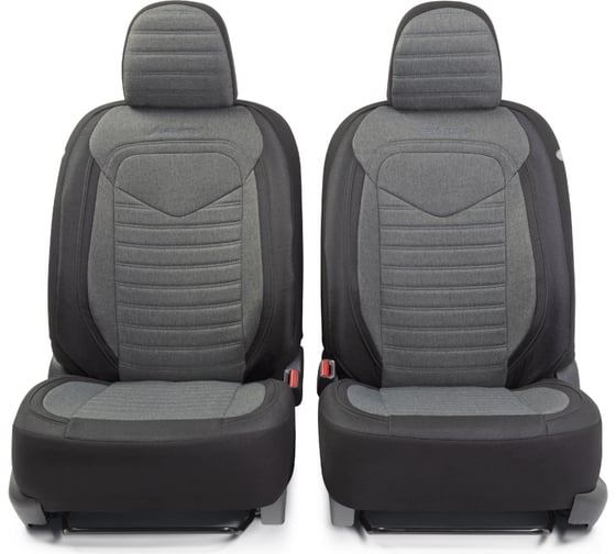 Авточехлы AUTOPROFI LINEN LIN-1505 BK/D.GY