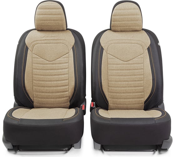 Авточехлы AUTOPROFI LINEN LIN-1505 BK/BE