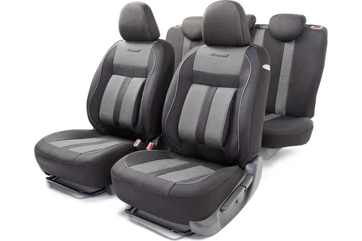 Авточехлы AUTOPROFI CUSHION COMFORT CUS-1505 BK/GY