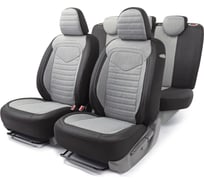 Авточехлы AUTOPROFI LINEN LIN-1505 BK/L.GY