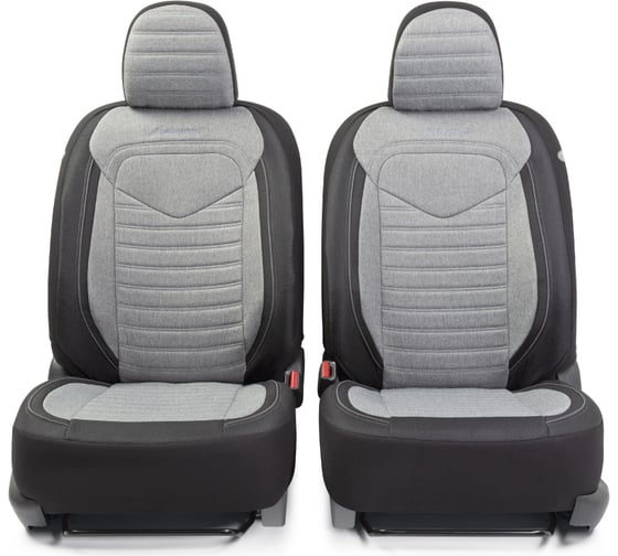 Авточехлы AUTOPROFI LINEN LIN-1505 BK/L.GY