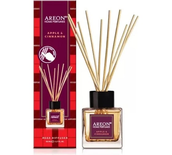 Ароматизатор Areon HOME PERFUME STICKS TARTAN 50 мл, Apple & Cinnamon RHP04