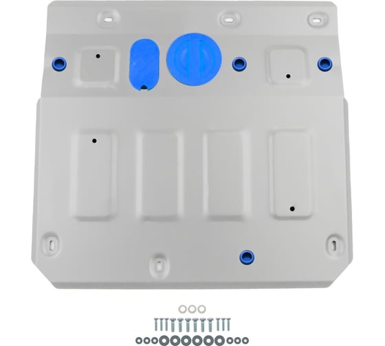 Защита картера + комплект крепежа Rival алюминий, Hongqi HS5, V-2.0, АКПП, полный привод, 2018- 333.8019.1 1