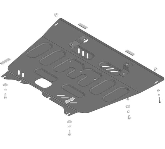 Защита стальная MOTODOR 2 мм Д, КПП GAC GS8, M8 2023-. 77802 1