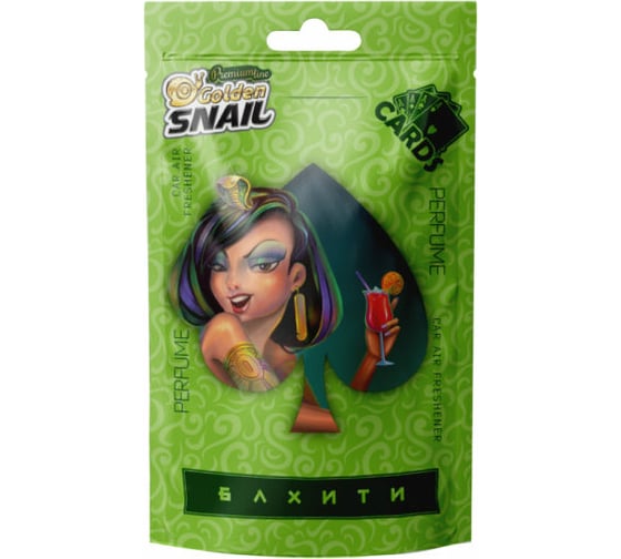 Подвесной ароматизатор Golden Snail Cards Бахити GS6928