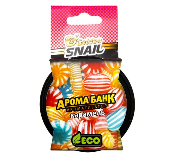 Освежитель Golden Snail АРОМА БАНК ЭКО Карамель GS6510 1