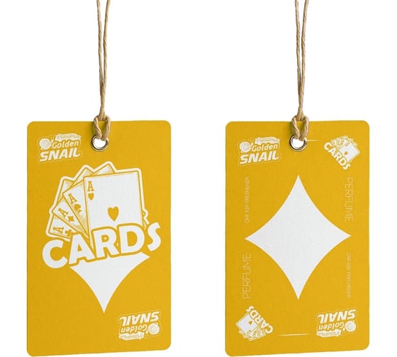 Подвесной ароматизатор Golden Snail Cards Нубит GS6927