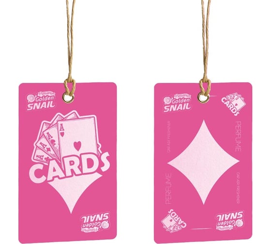 Подвесной ароматизатор Golden Snail Cards Мерит GS6929