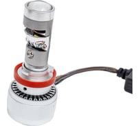 Комплект светодиодных линз Clearlight Н11 MINI PRO 50 радиатор 4300K, 2 шт KBM CL H11 mini pro 4K-2