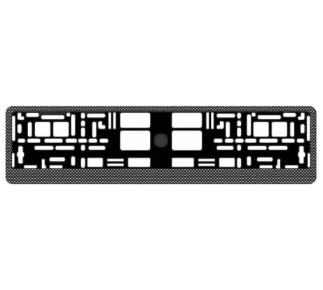 Рамка под номерной знак AVS карбон тёмный RN-04 A78106S