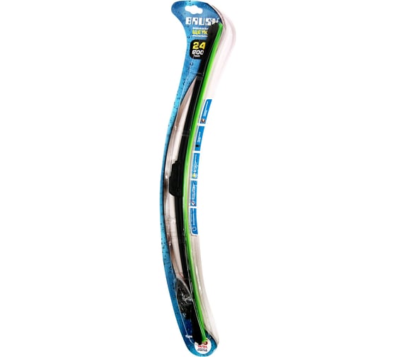 Бескаркасная щетка стеклоочистителя AZARD Brush B 24" 600 мм 4 переходника SCHET052 1