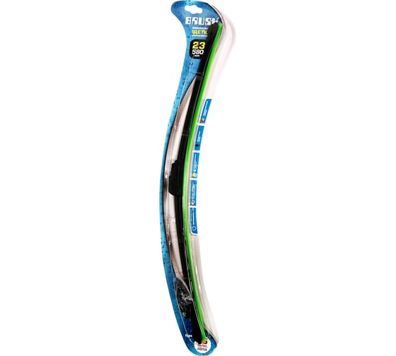 Бескаркасная щетка стеклоочистителя AZARD Brush B 23" 580 мм 4 переходника SCHET051 1