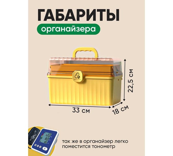 Органайзер для лекарств Oqqi YX-01