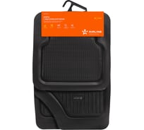 Полимерные универсальные ковры Airline с высоким бортиком в салон автомобиля, цвет черный, комплект из 4 штук ACM-RM-01