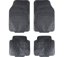 Универсальные полимерные ковры в салон автомобиля Airline цвет - черный, комплект 4 шт. ACM-RM-02