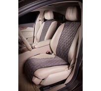 Накидки Airline Алькантара, передние 2 шт., серые ACS-F-02