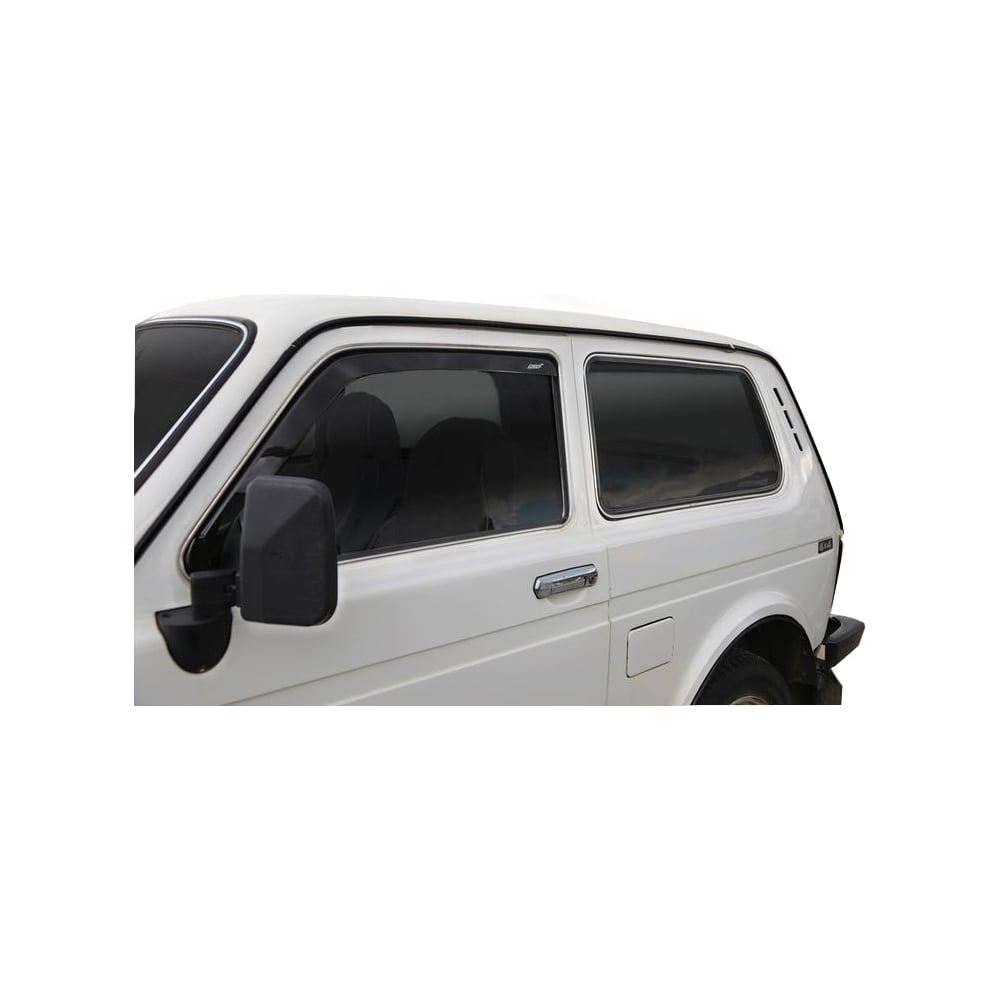 Дефлектора на боковые стекла VORON GLASS LADA NIVA 3 dv /накладные/скотч/к-т. 2 шт./