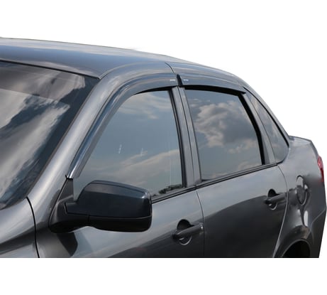 Накладные дефлекторы на боковые стекла AZARD ВАЗ 2190 седан 4 шт Voron Glass DEF00290