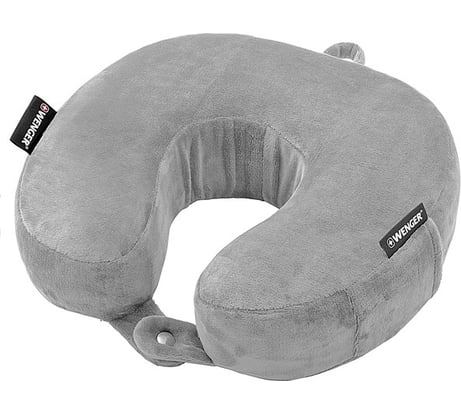 Подушка для путешествий с эффектом памяти Wenger серая, 27x8x26 см 604575