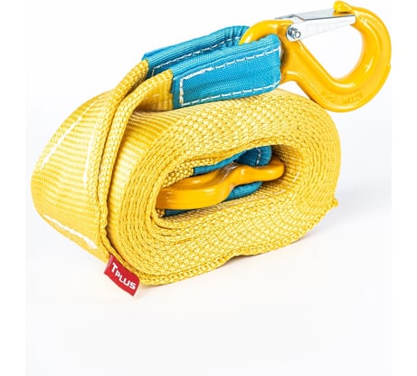 Буксировочный эластичный трос Tplus 6 т 5 м серия "Стандарт" Крюк/Крюк T001649