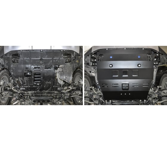 Защита картера и КПП Rival для Geely Atlas I, II 2018-2022 2023-н.в 111.1921.1