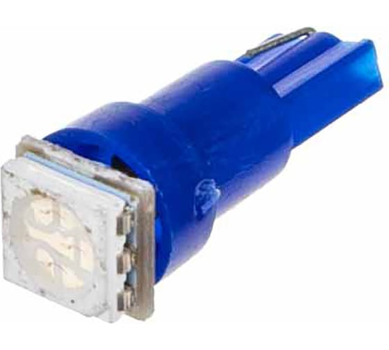 Автолампа SKYWAY диод T5 (W1,2W) 12V 1 SMD Синяя, 10 шт. S08201549