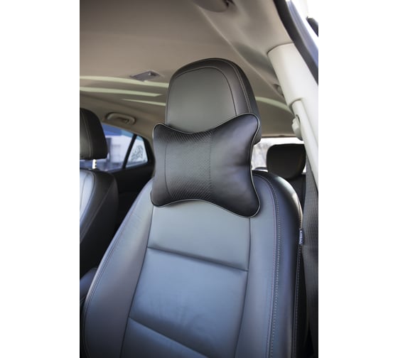 Автомобильная подушка на подголовник KRAFT черная, 280х210 см KT 835601