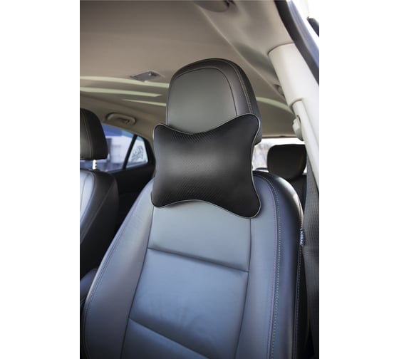 Автомобильная подушка на подголовник KRAFT черная, 280х210 см KT 835604