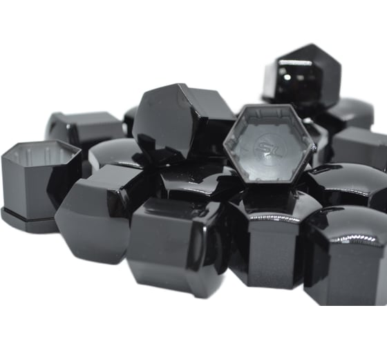 Комплект декоративных колпачков STARLEKS ключ 22, чёрный высота 23мм HEX22(Black) 1