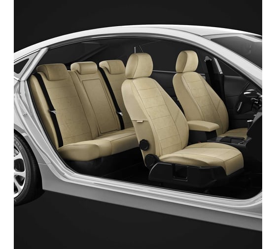 Авточехлы AVTOLIDER1 для Toyota Matrix 1 с 2001-2009г. хэтчбек Задние спинка и сиденье 40 на 60 TA27-0401-EC41