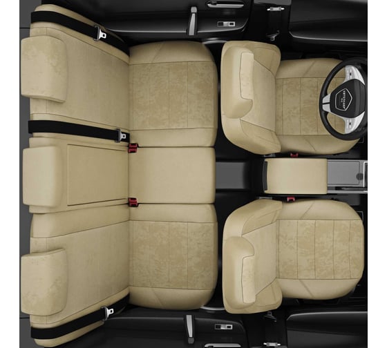 Авточехлы AVTOLIDER1 для Toyota Matrix 1 с 2001-2009г. хэтчбек Задние спинка и сиденье 40 на 60 TA27-0401-EC41